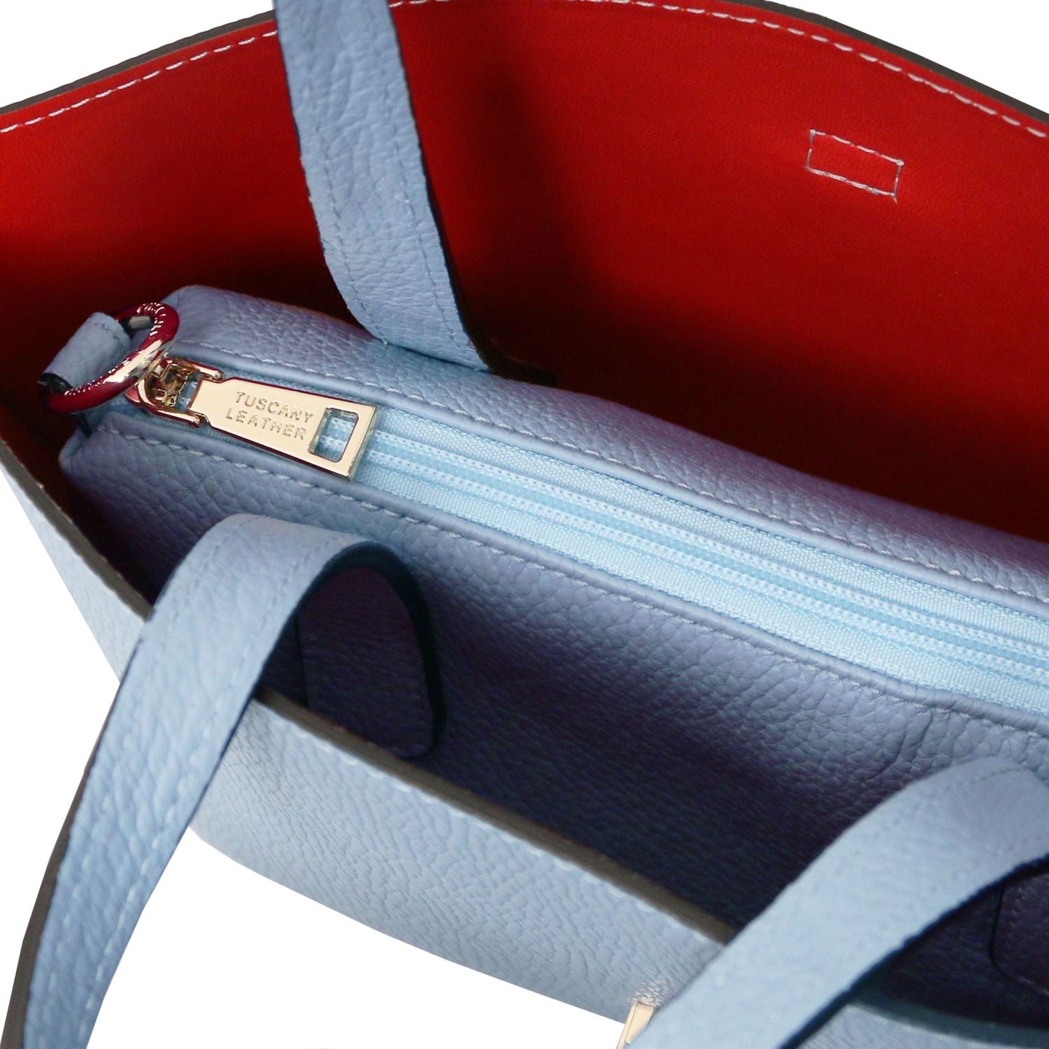 Tuscany Leather Agatha Handväska #Färg_Ljusblå