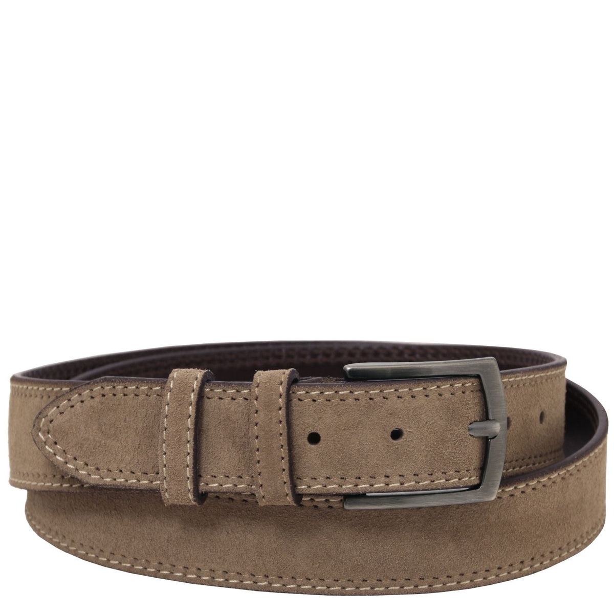 Tuscany Leather Casual Suede Läderbälte #Färg_Taupe