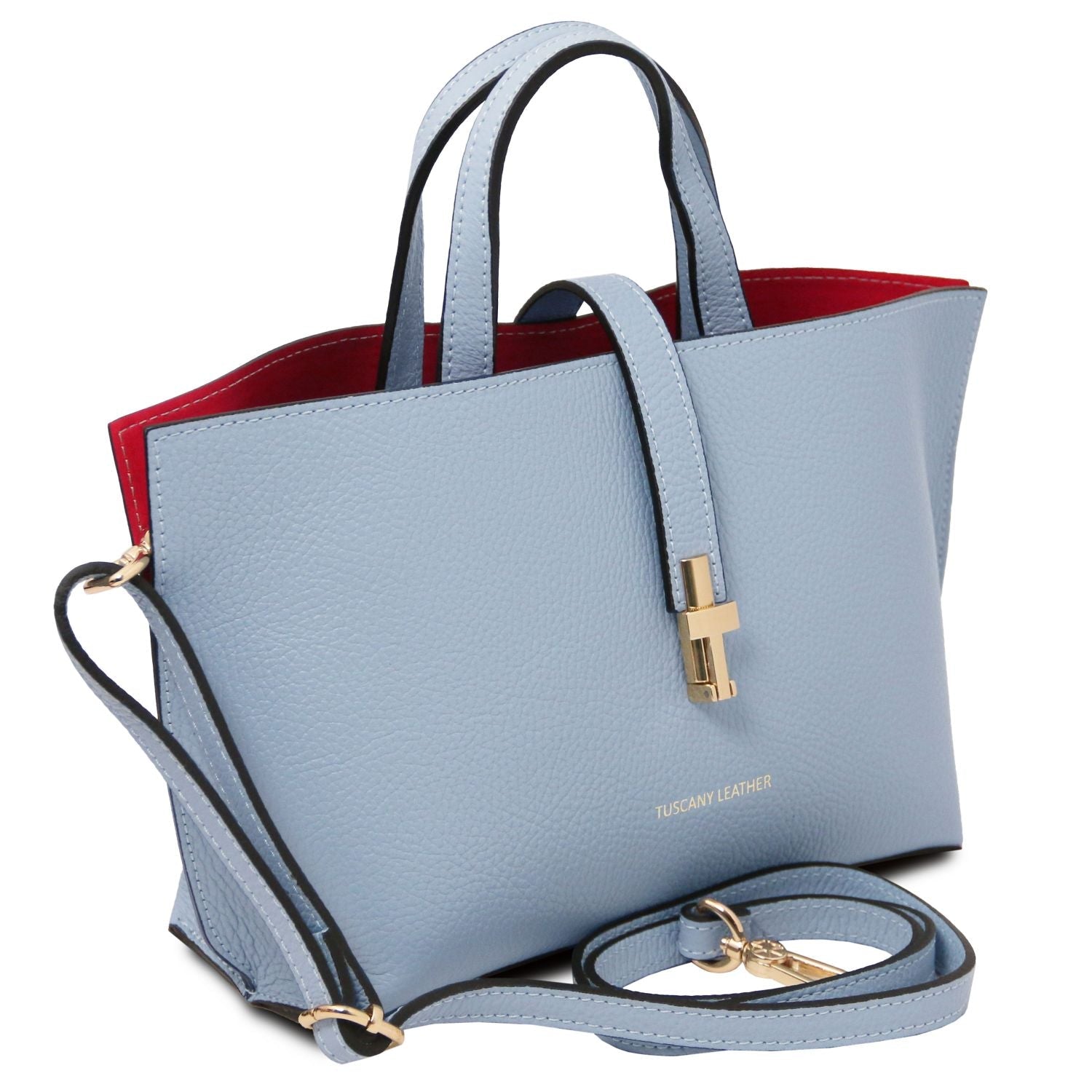 Tuscany Leather Agatha Handväska #Färg_Ljusblå