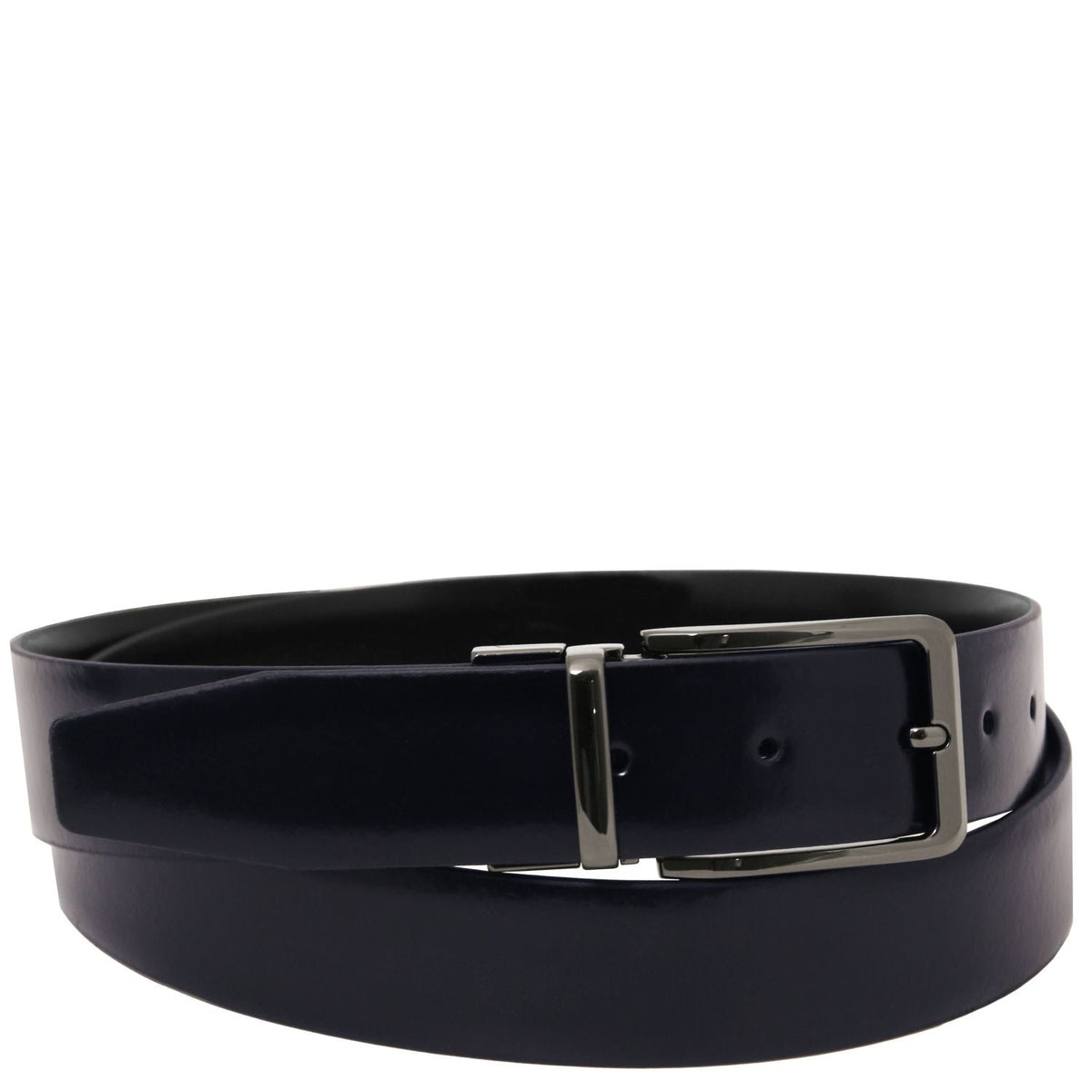 Tuscany Leather Brushed Leather Läderbälte #Färg_Mörkblå