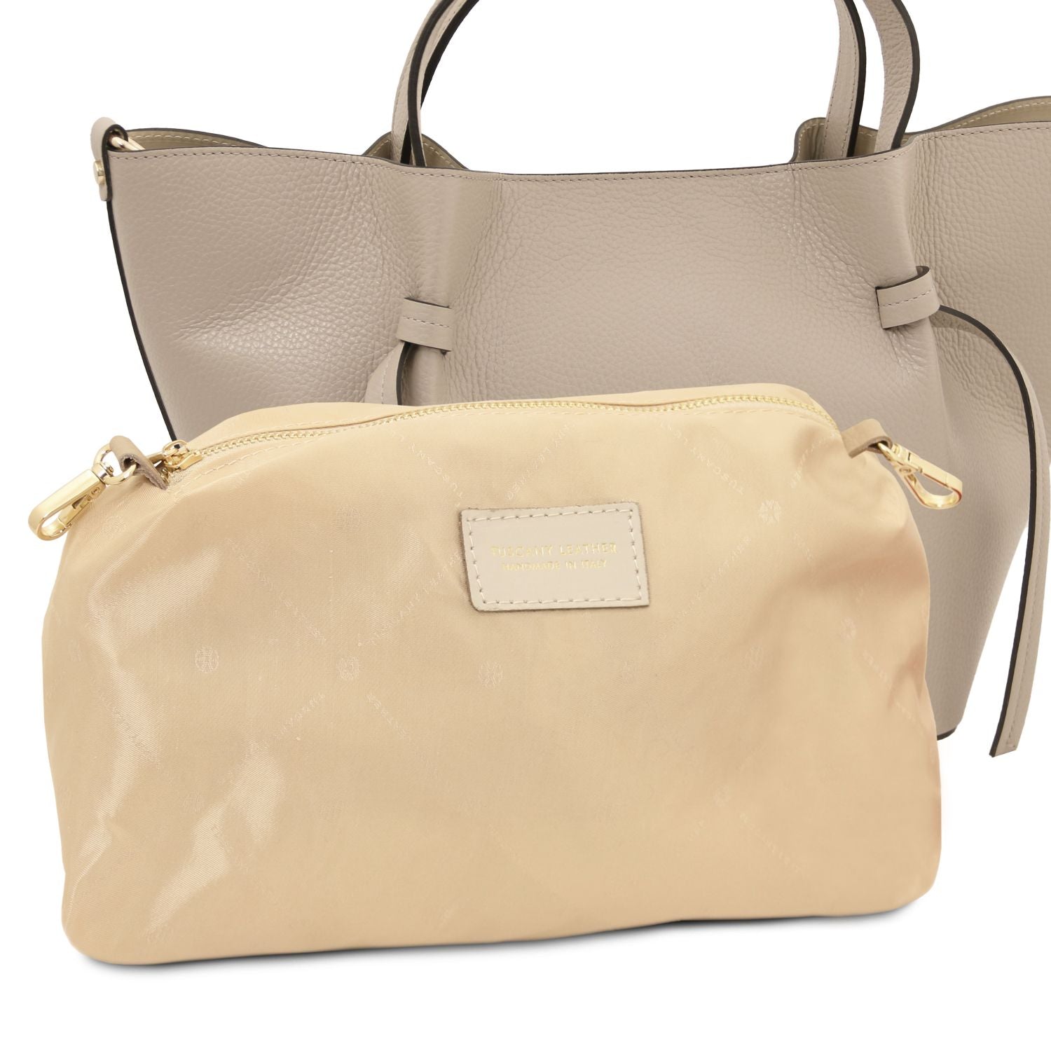Tuscany Leather Legame L Handväska #Färg_Ljus Taupe