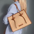 Tuscany Leather Frame Toteväska #Färg_Cognac