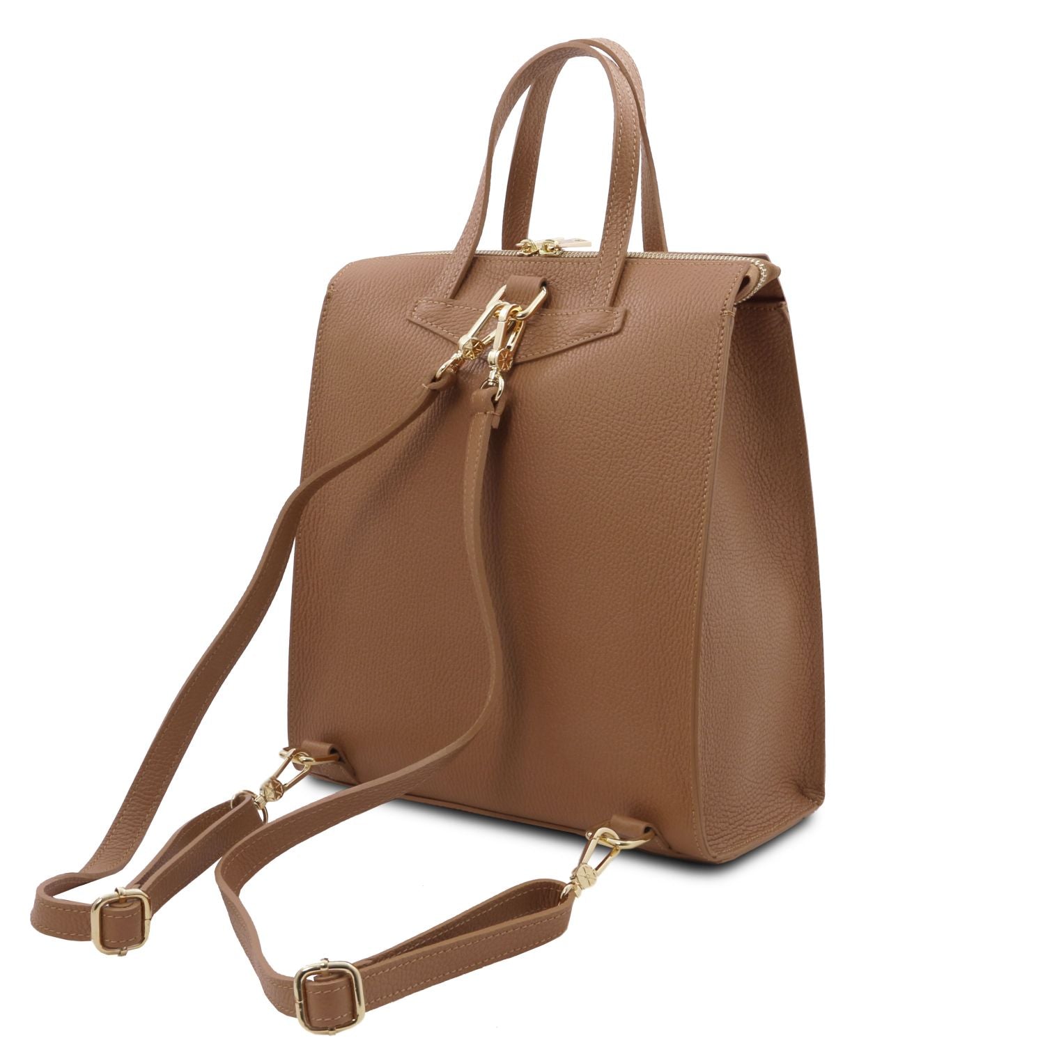 Tuscany Leather TL Bag Ryggsäck #Färg_Caramel Brun