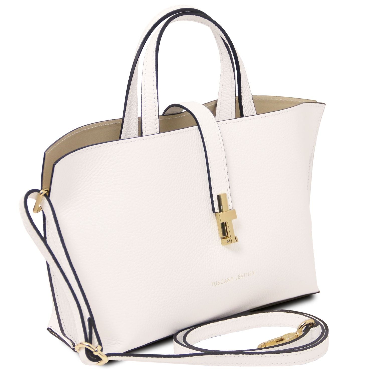 Tuscany Leather Agatha Handväska #Färg_Vit
