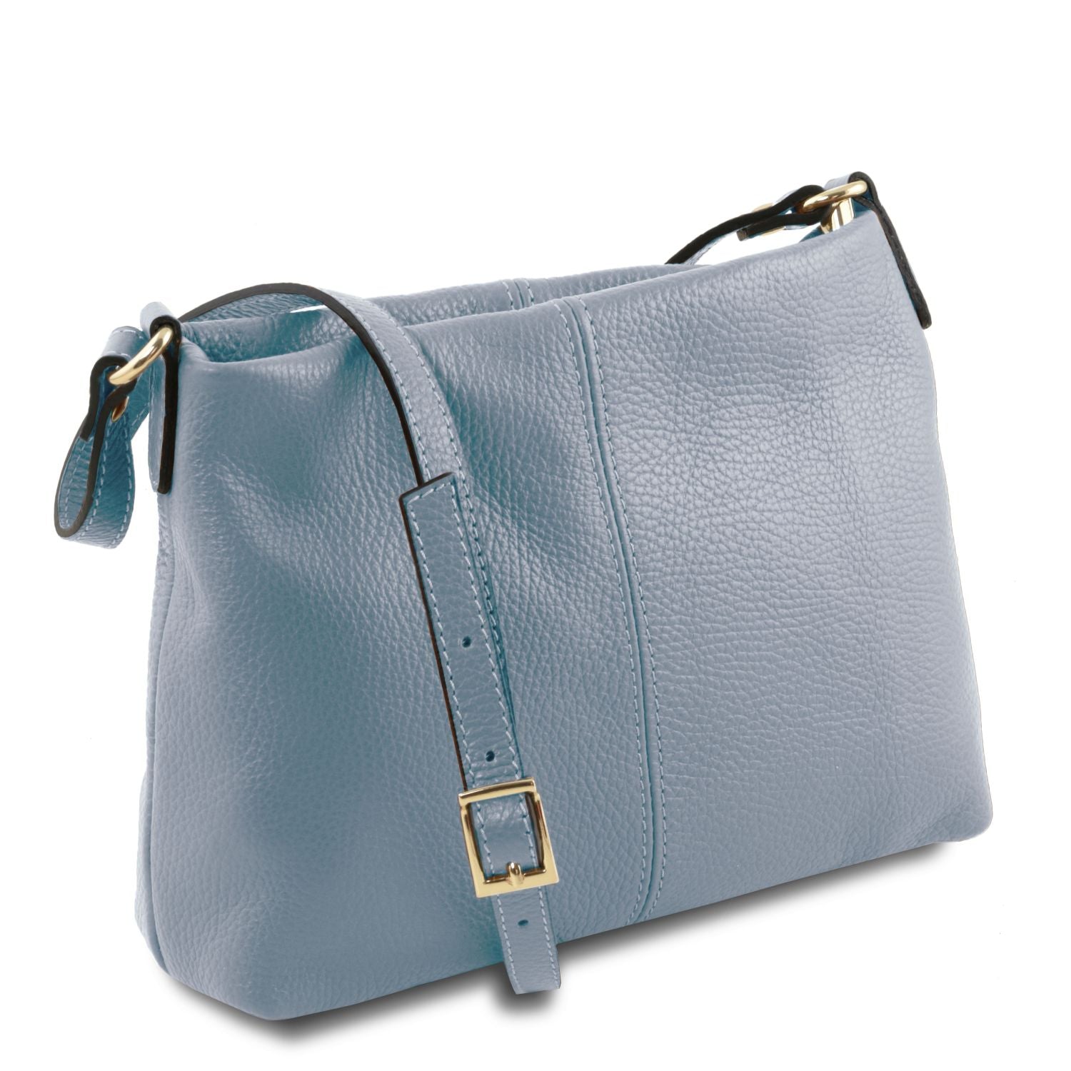 Tuscany Leather TL Bag Axelremsväska #Färg_Ljusblå