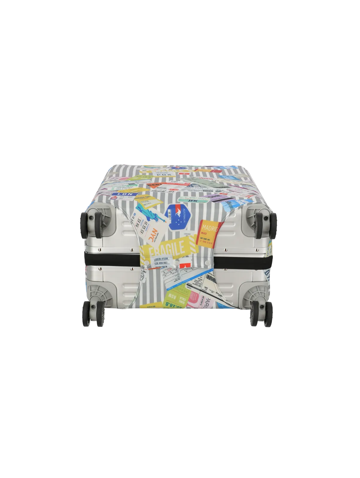 Suitcase cover M Resväskeskydd #Färg_Tickets
