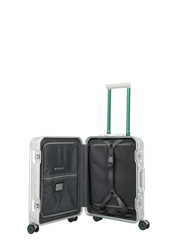 Travelite - Next Trolley Kabinväska - Silver/Grön - S