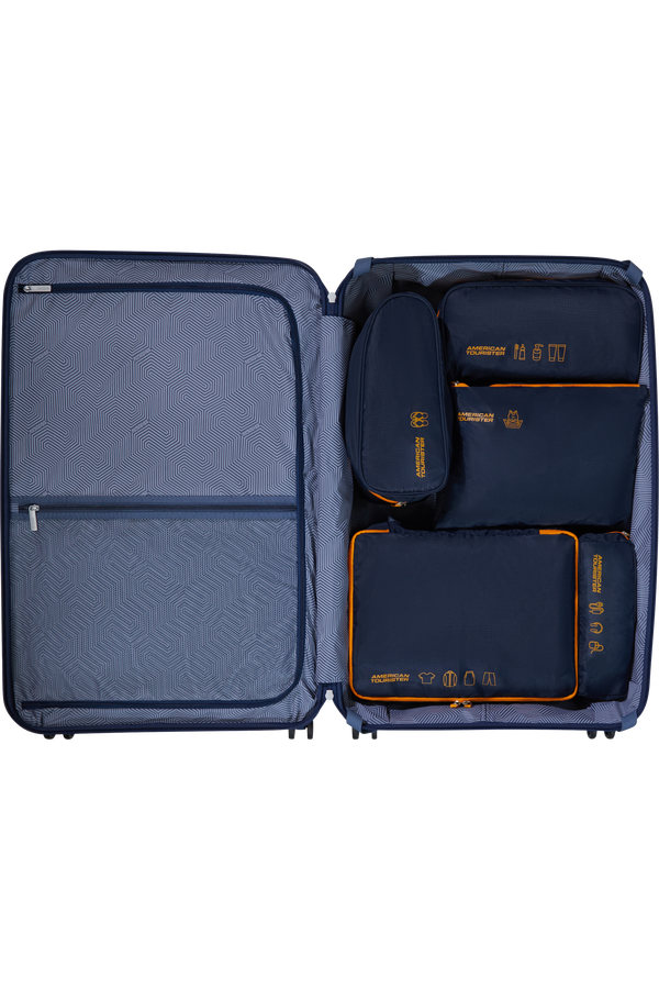 Packing Organisers Set med 5 packorganisatörer Packorganisatörer ONE SIZE #Färg_Navy/Orange