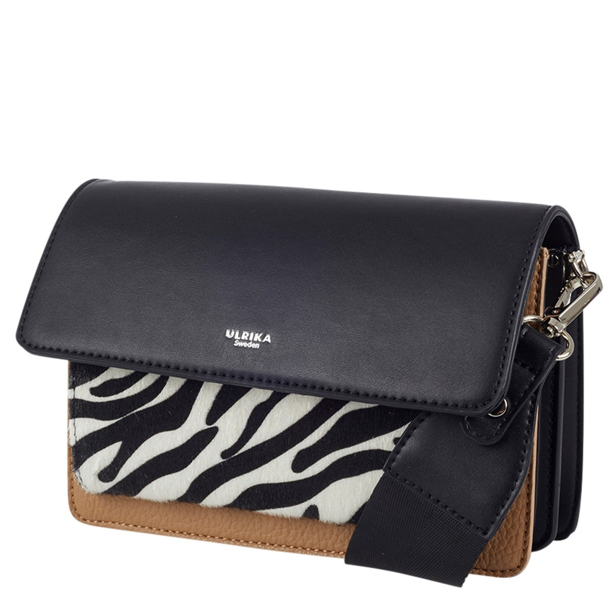 Raw Zebra Axelväska #Färg_Svart