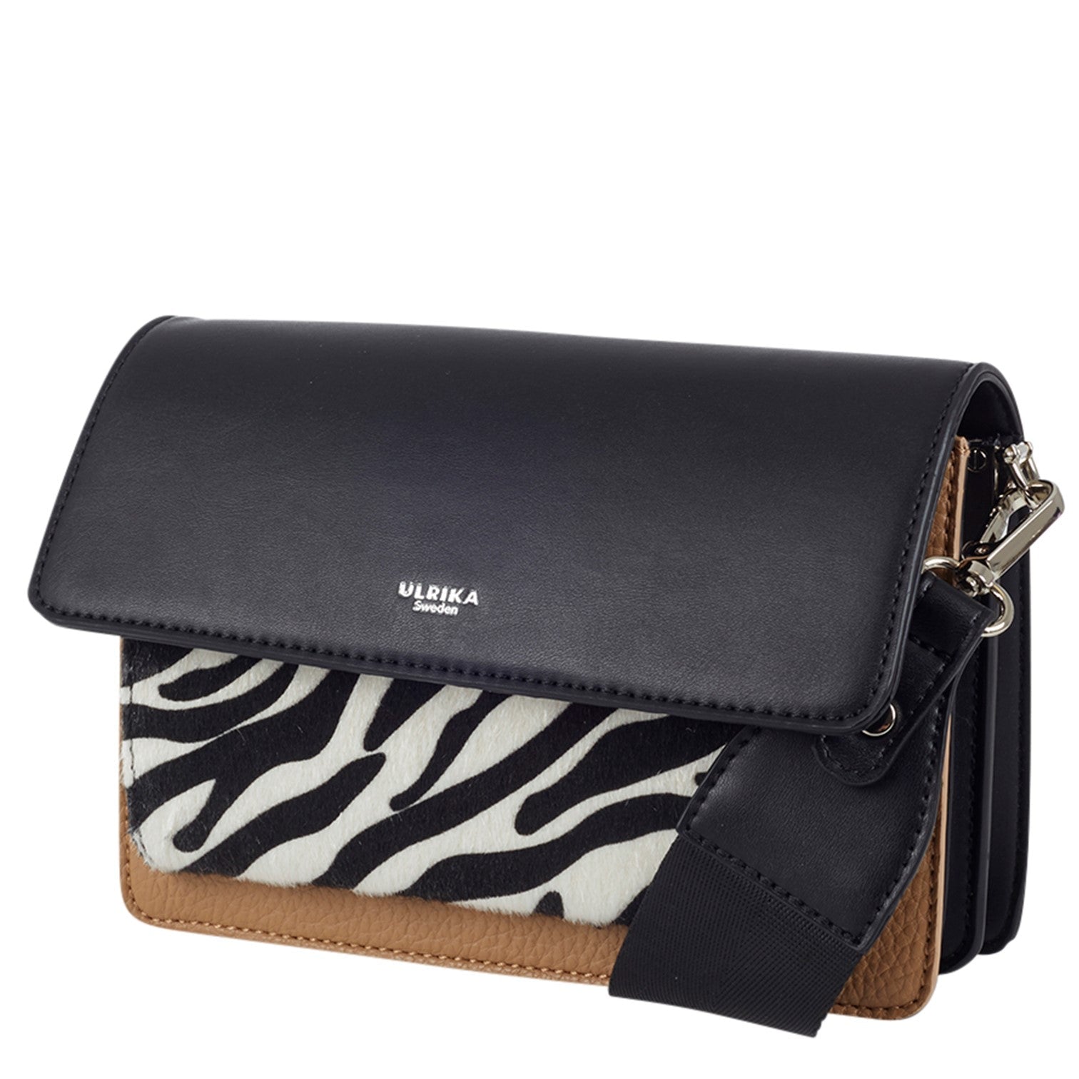 Raw Zebra Axelväska #Färg_Svart