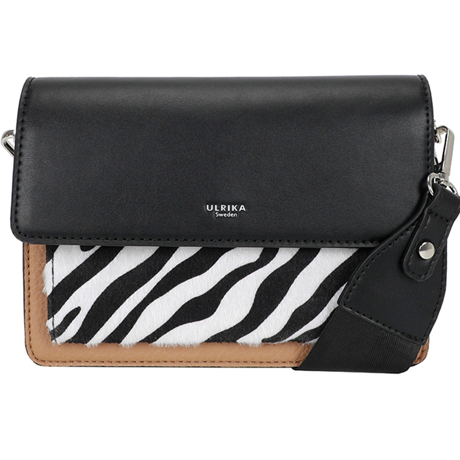 Raw Zebra Axelväska #Färg_Svart