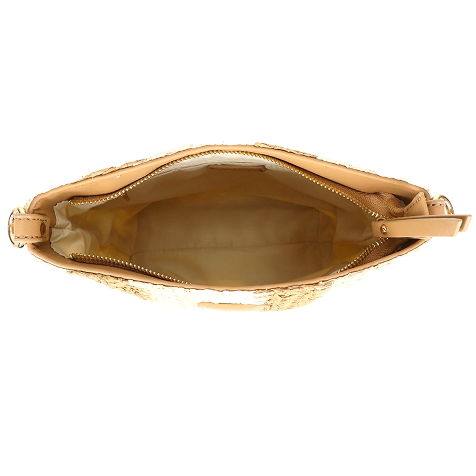 Strå Axelväska #Färg_Beige