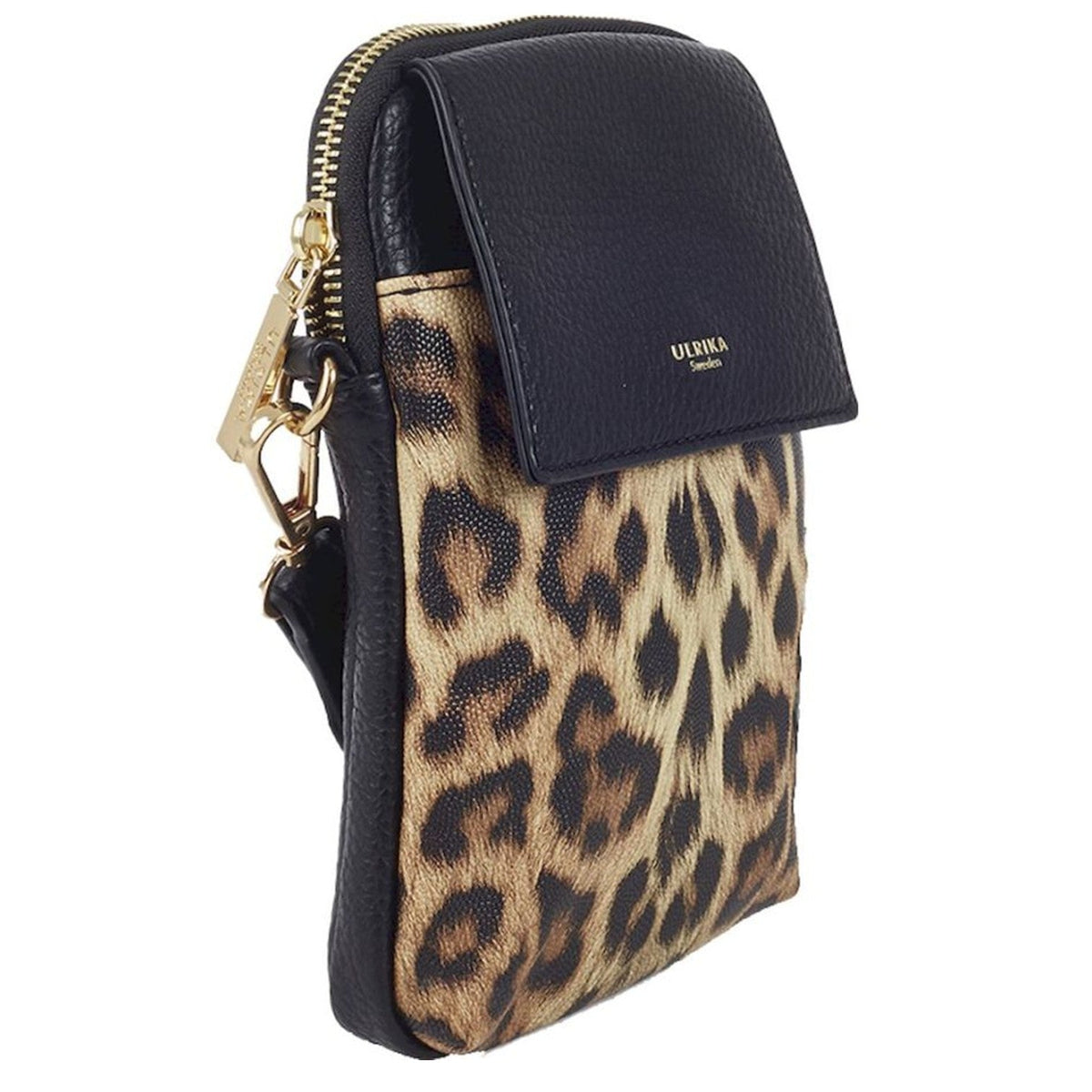Leopard Mobilväska #Färg_Svart