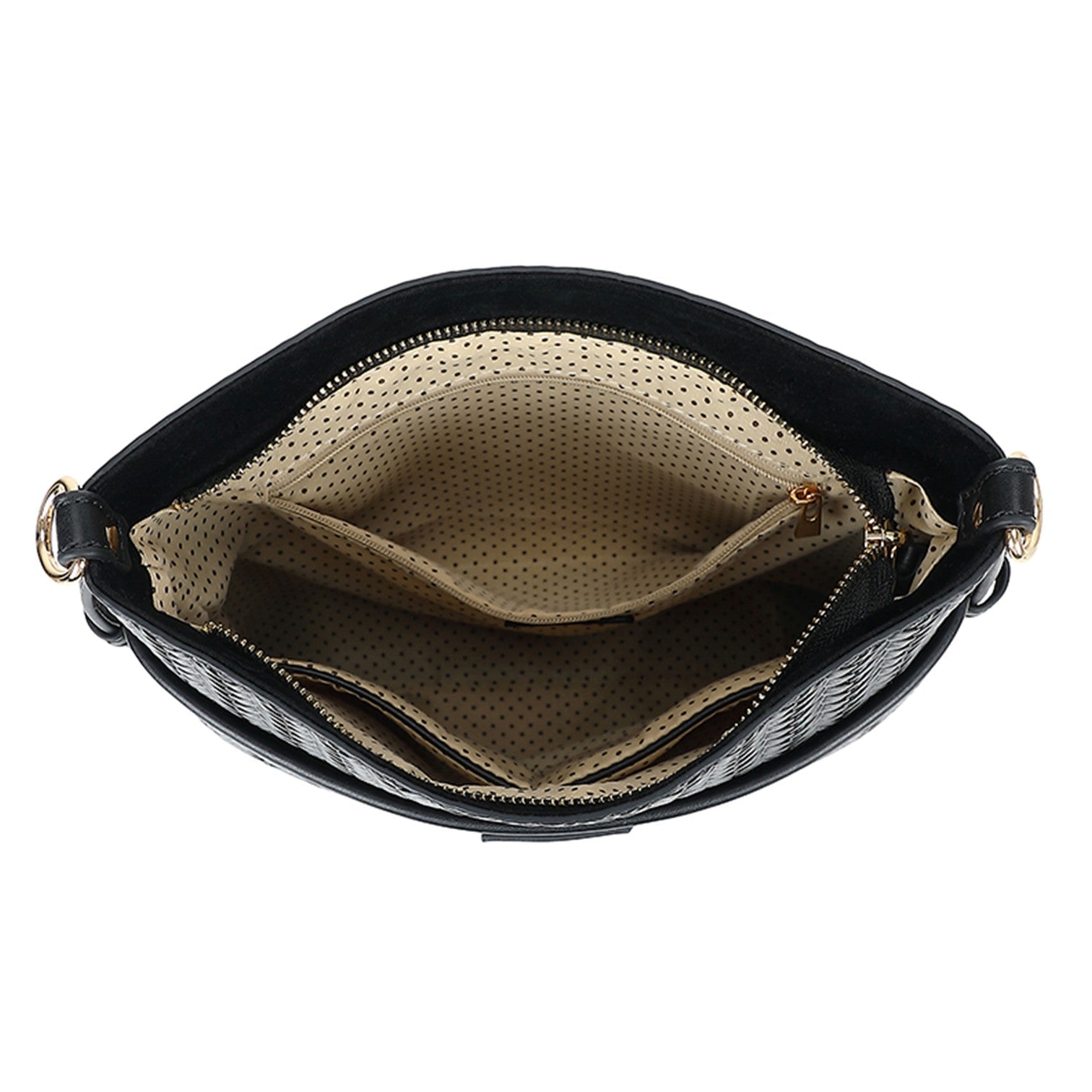 Braid4 Axelväska #Färg_Svart