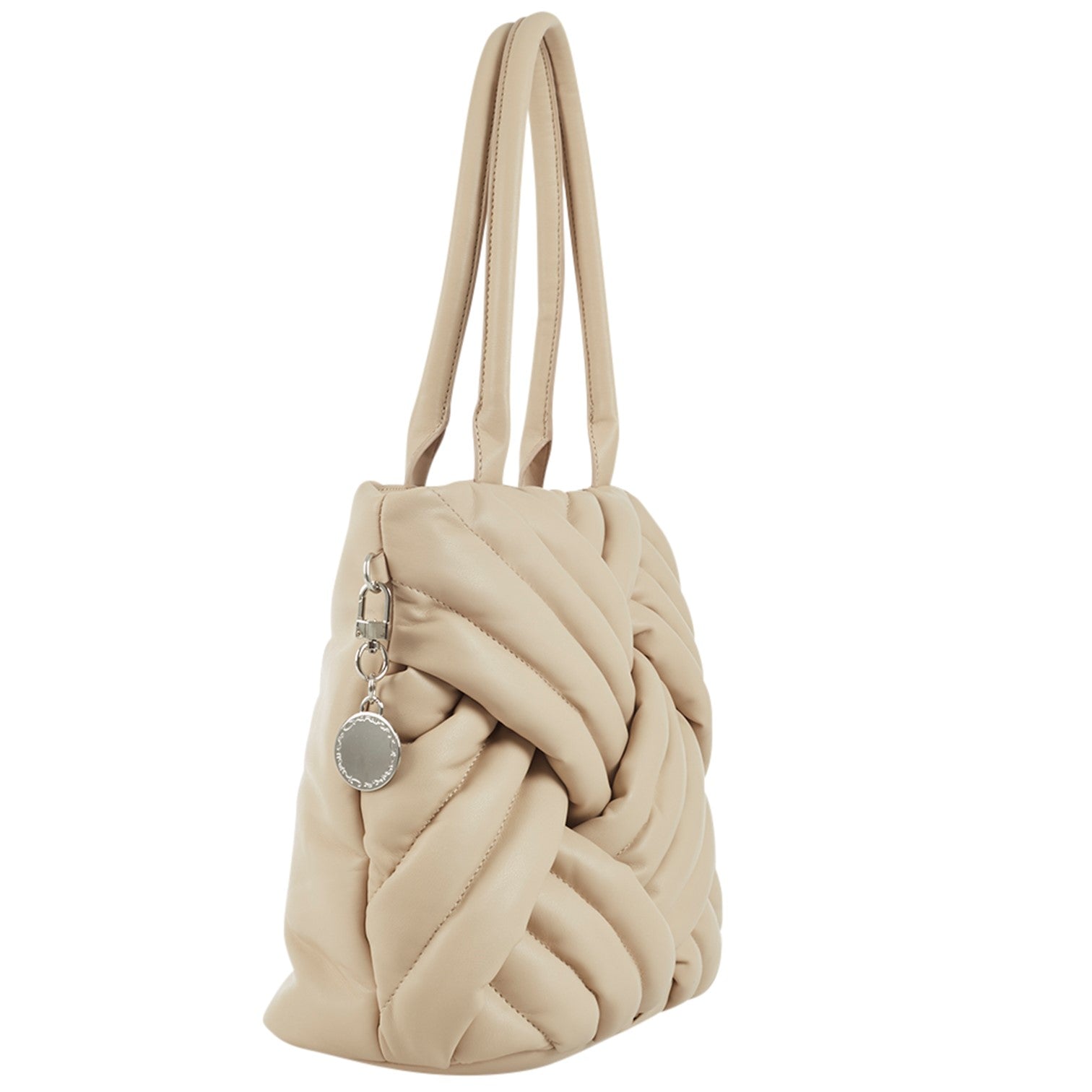Fluffy Handväska #Färg_Beige