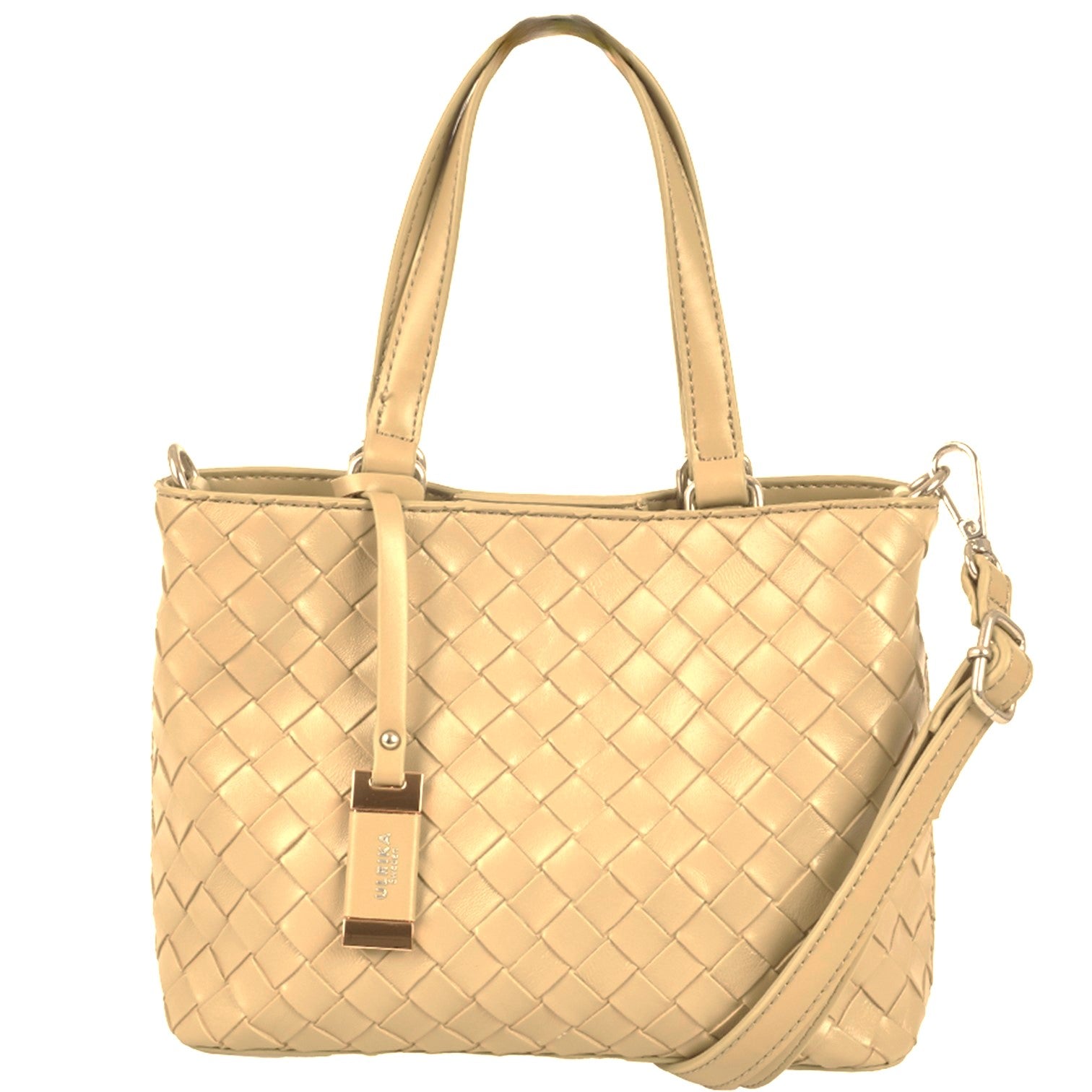 Braid Handväska Mini #Färg_Camel