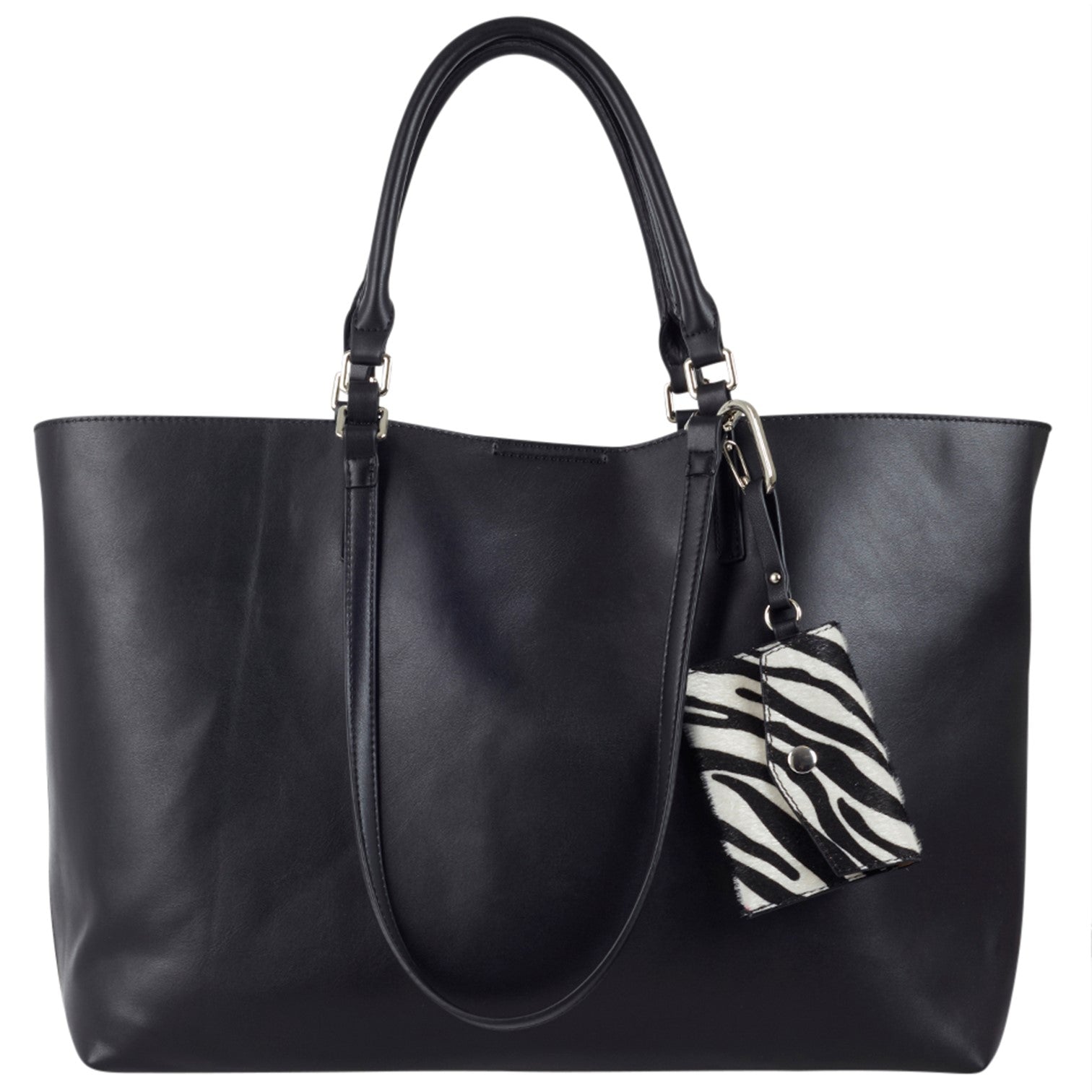 Zebra Shopper Shoppingväska Stor #Färg_Svart