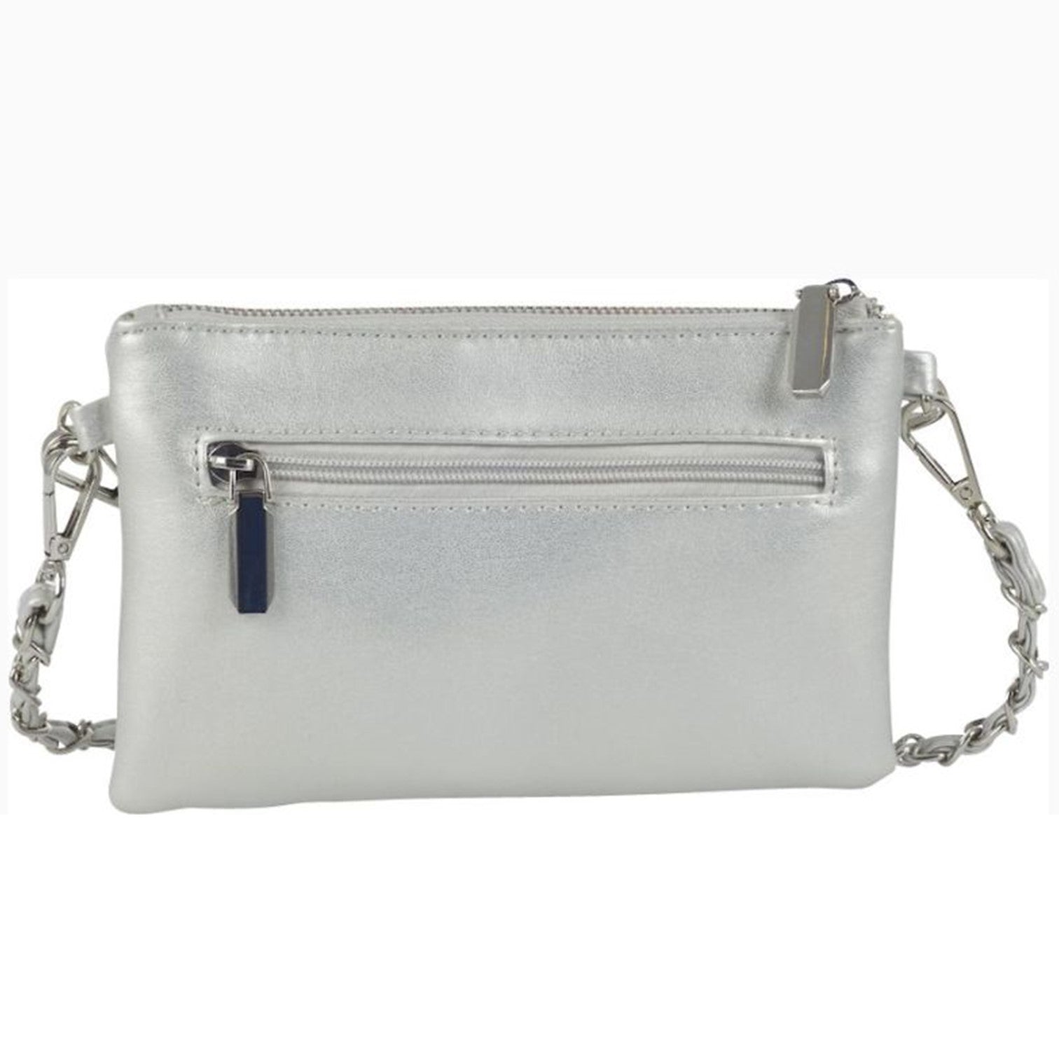 Quiltad Pouch Väska #Färg_Silver