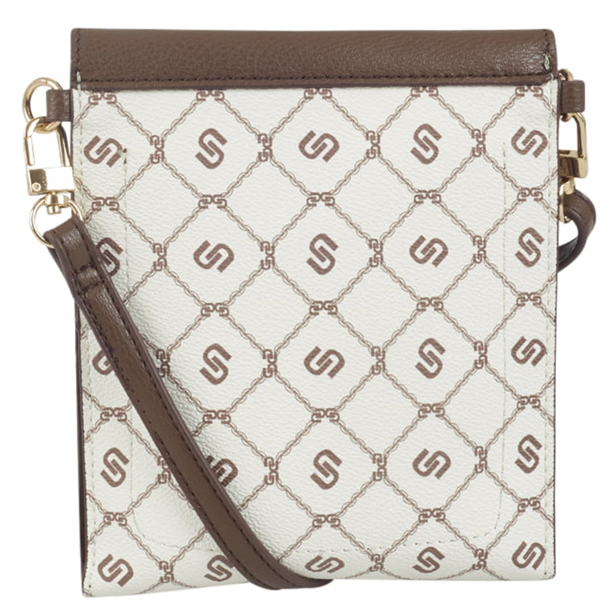 Printed Brun Mobilväska #Färg_Beige