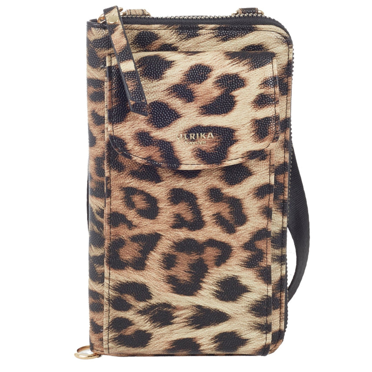 Phone Leopard Axelremsväska Liten #Färg_Leopardmönstrad