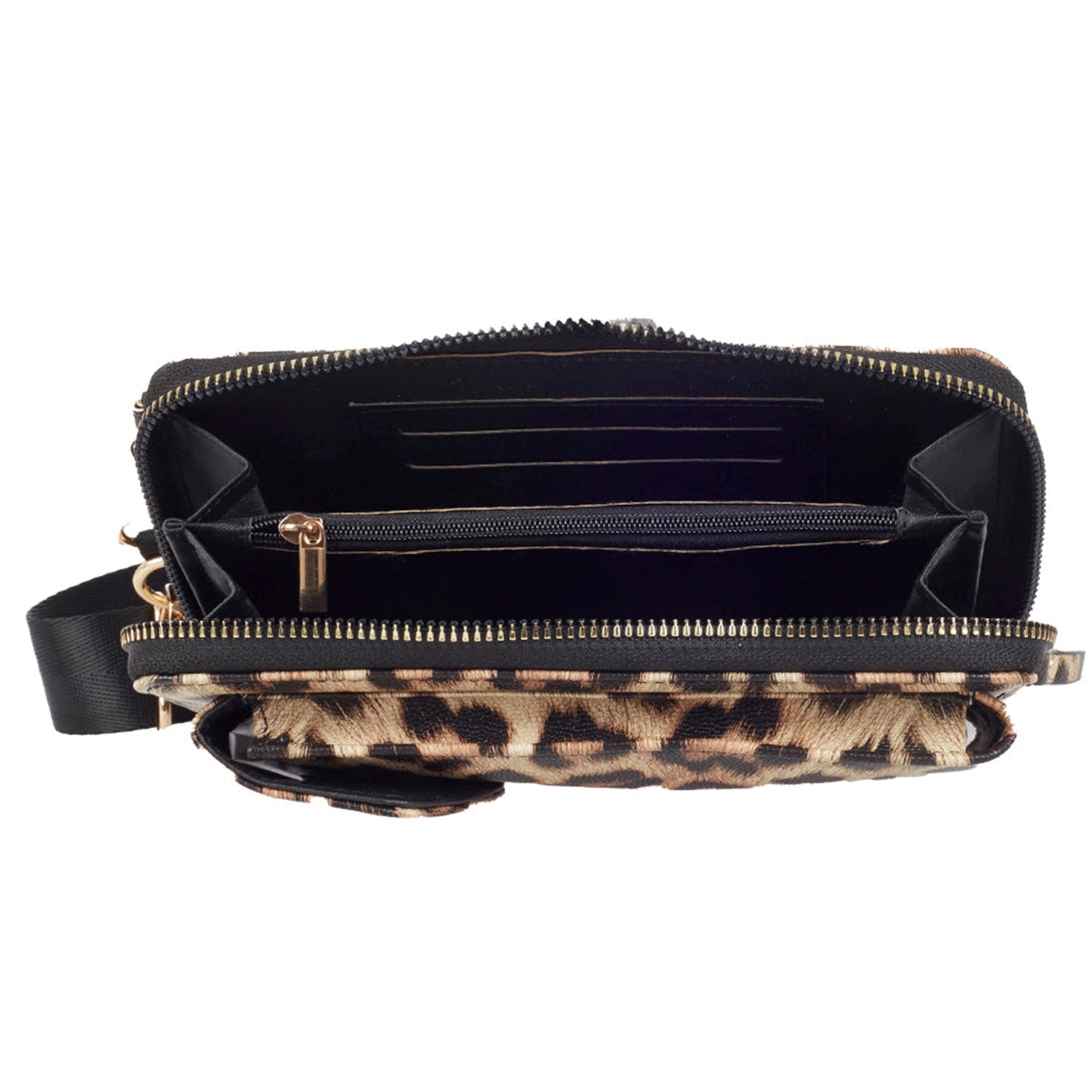 Phone Leopard Axelremsväska Liten #Färg_Leopardmönstrad