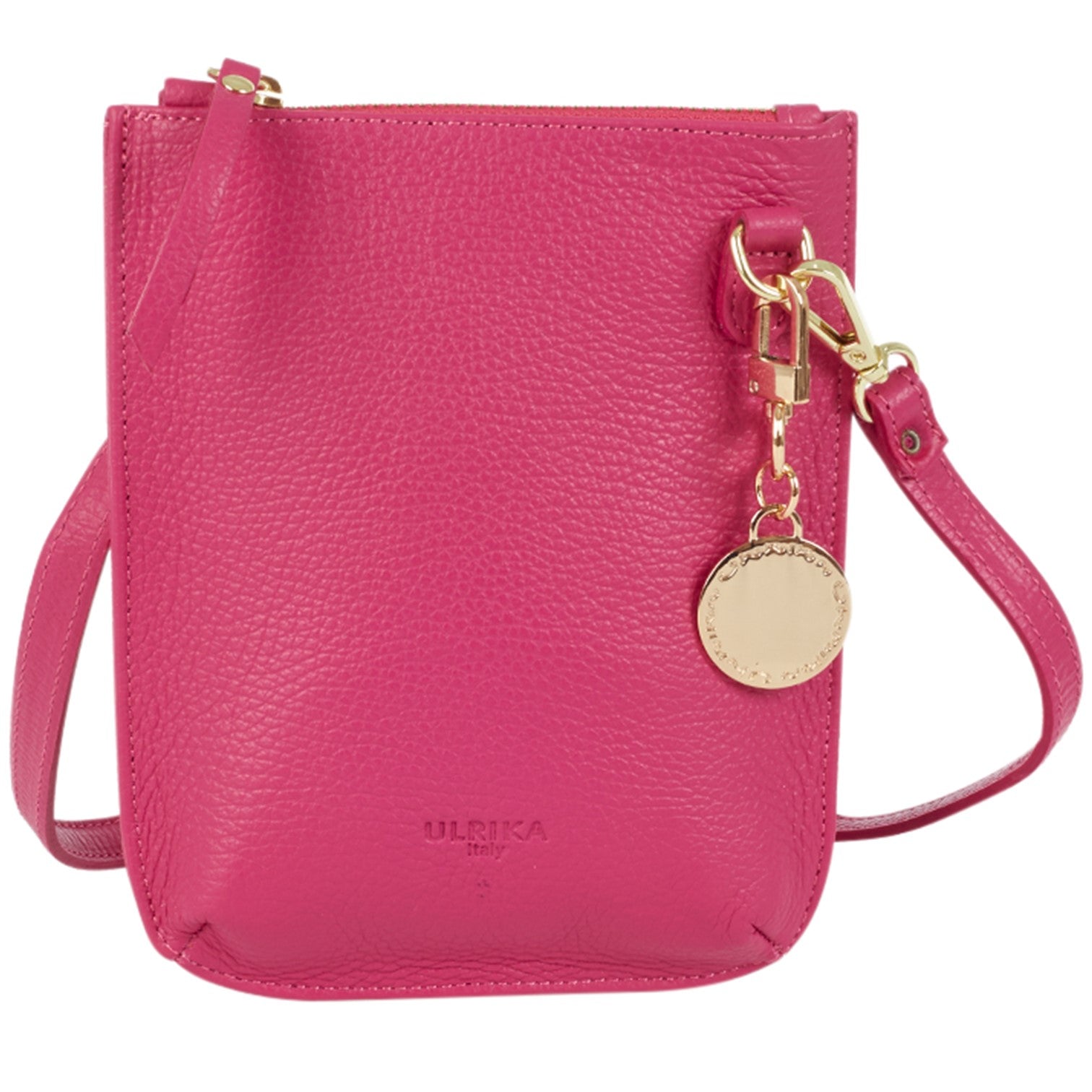 Italy Skinn Mobilväska #Färg_Cerise