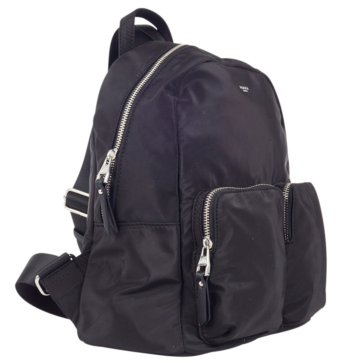 Pocket Nylon Ryggsäck #Färg_Svart