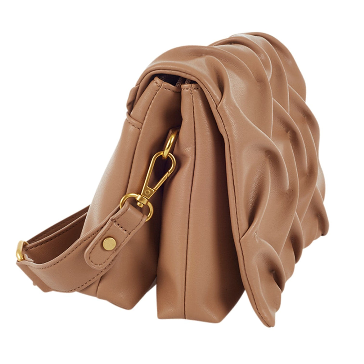 Rhomb Axelremsväska #Färg_Camel