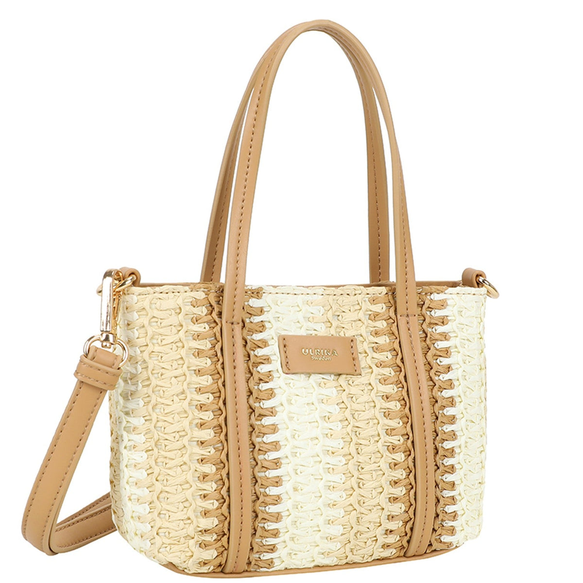 Straw Handväska Mini #Färg_Beige