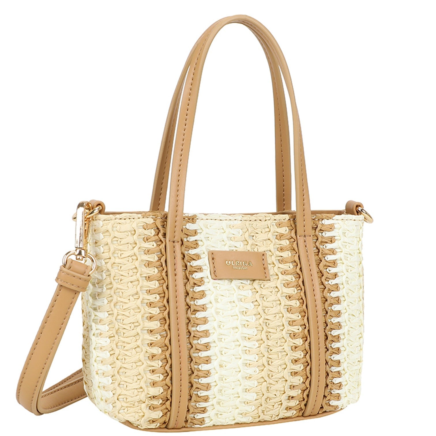 Straw Handväska Mini #Färg_Beige