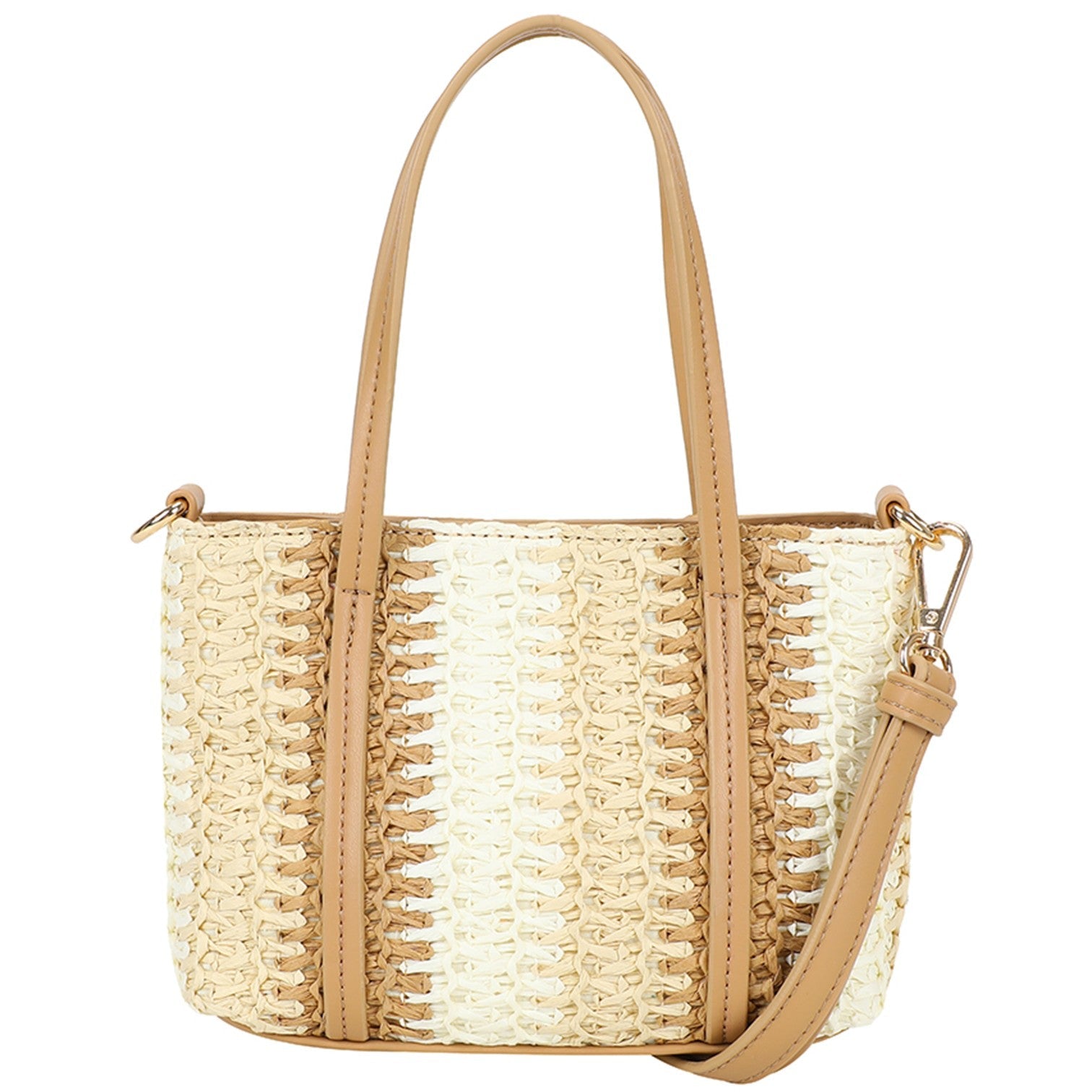 Straw Handväska Mini #Färg_Beige