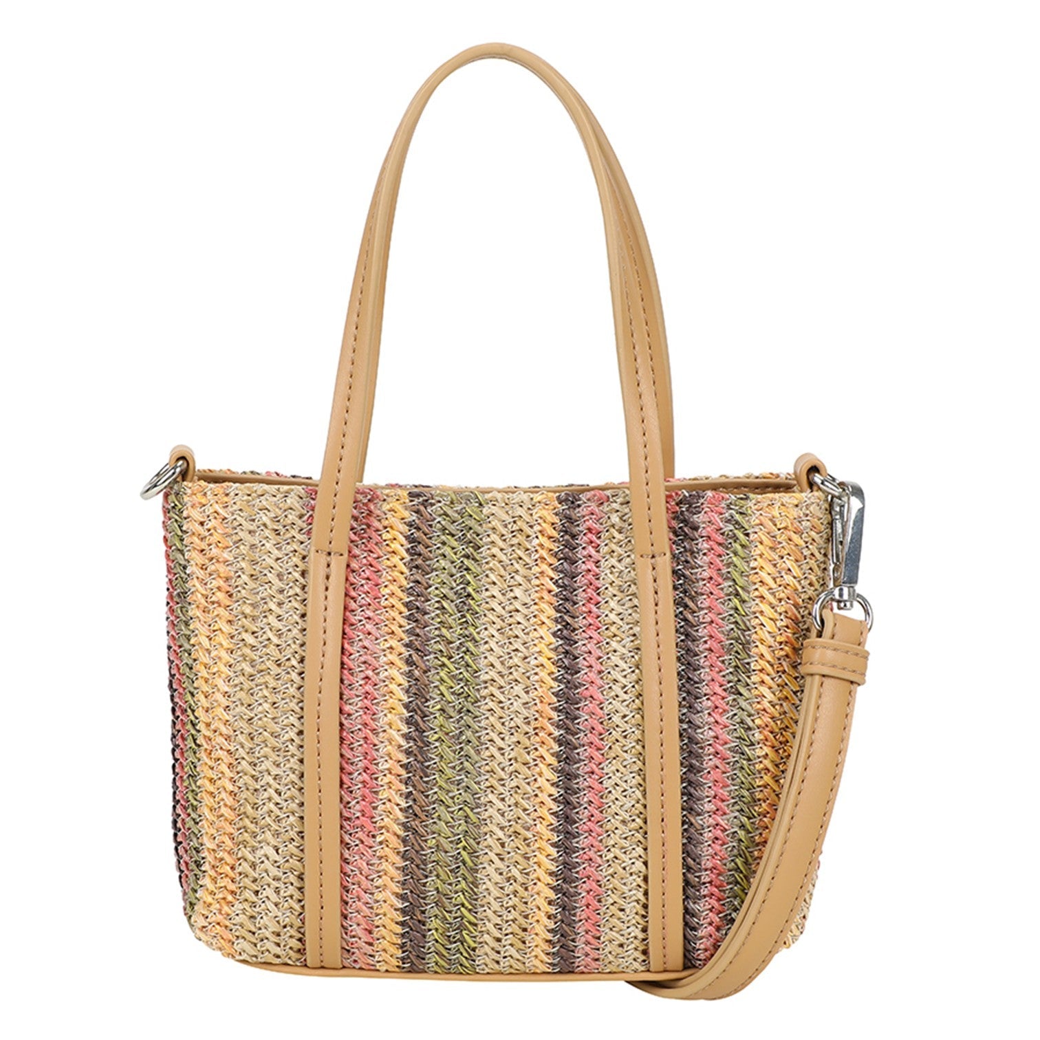 Straw Handväska Mini #Färg_Rosa