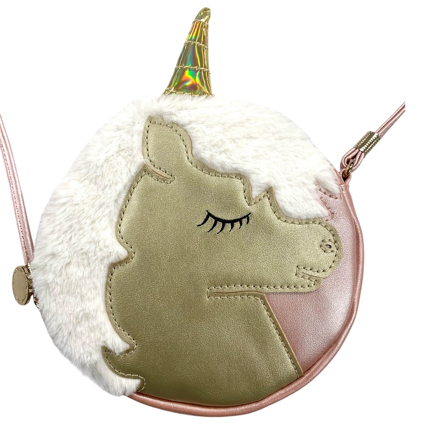 Unicorn Barn Axelremsväska #Färg_Rosa