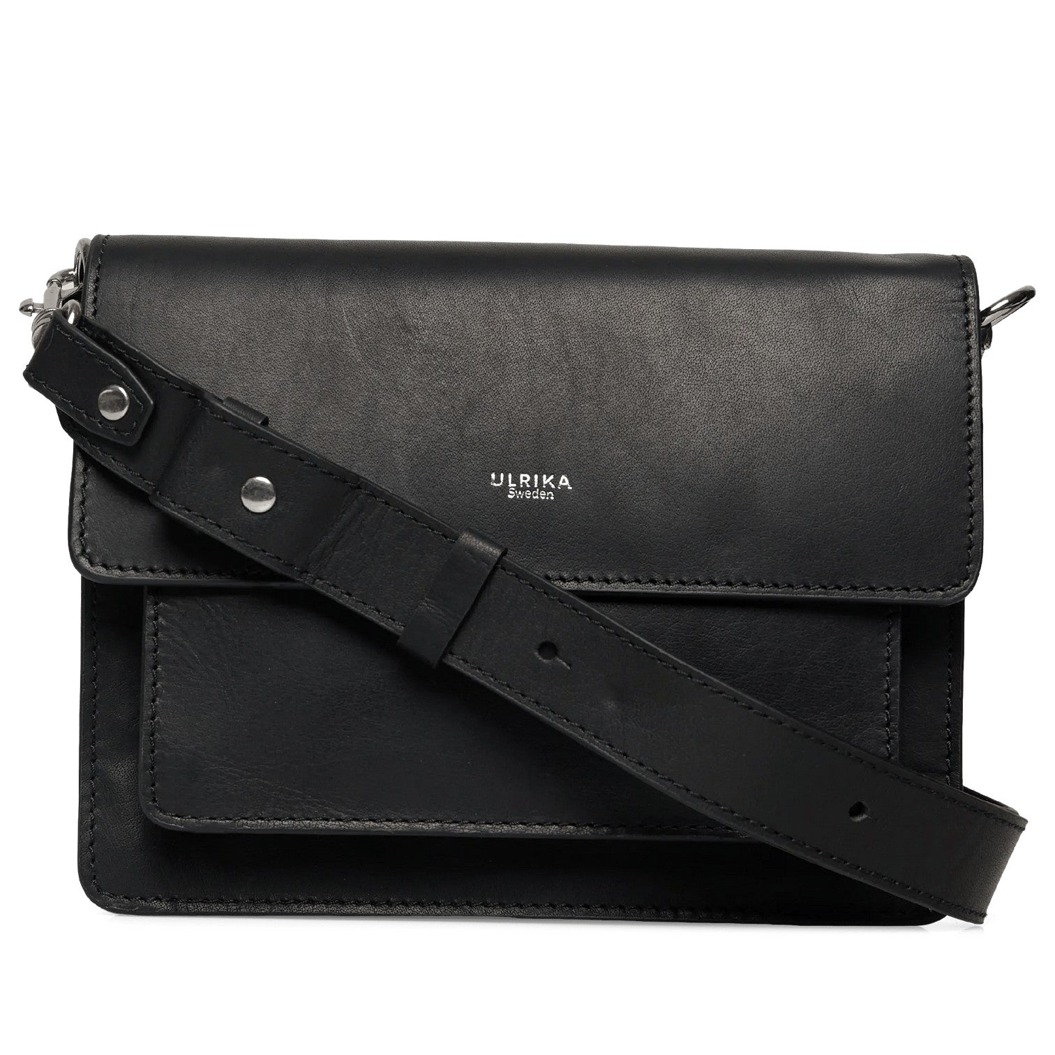 Lyx Lock Skinn Väska #Färg_Svart