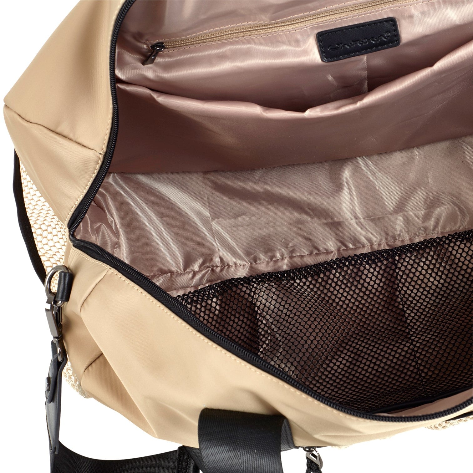 Nylon Weekendbag #Färg_Beige