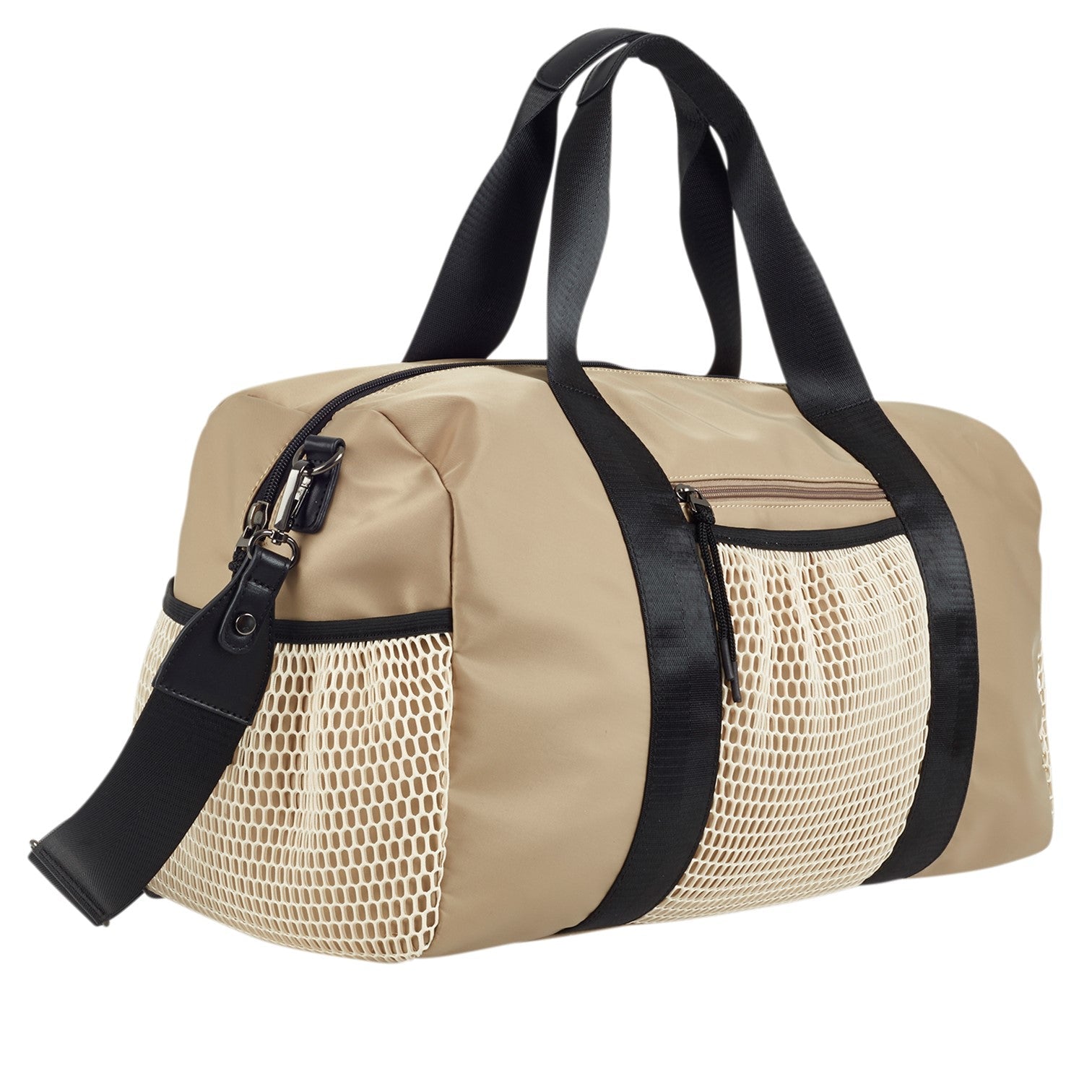 Nylon Weekendbag #Färg_Beige