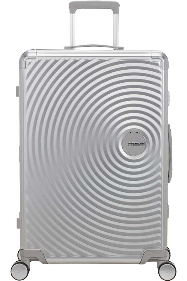 Soundbox Resväska med 4 hjul 77 CM #Färg_Silver